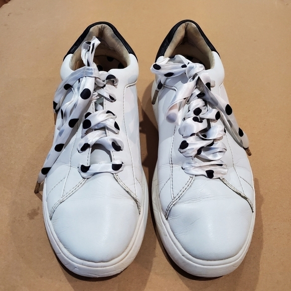Kate Spade Polka Dot lace white sneakers Size 9.5 - Picture 9 of 11
